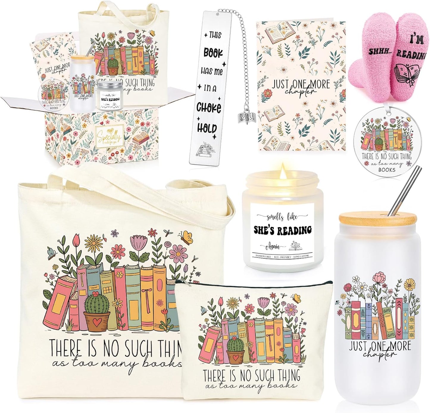 Book Lovers Gifts for Women, Accessories Bookish Gifts for Book Lovers Reading Readers Set of 8