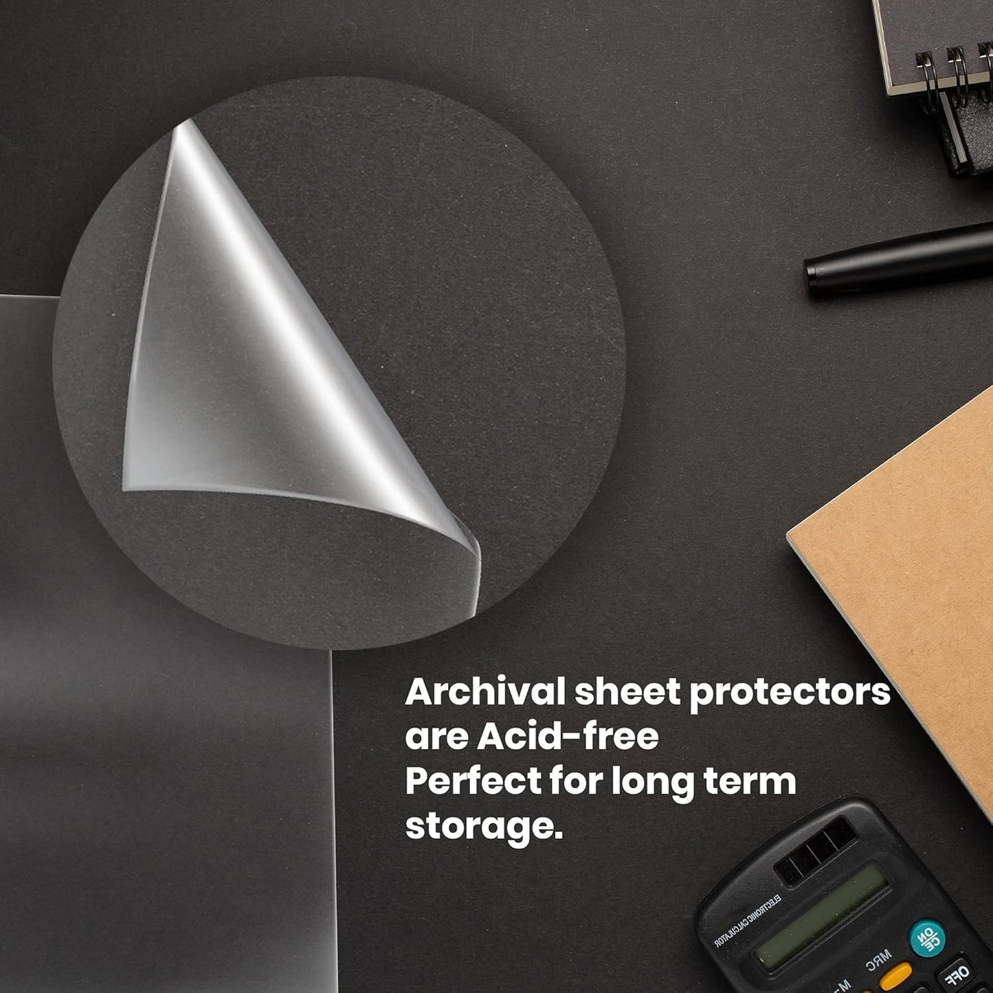 Performore 25 Pack of 8.5x14 Legal Size Heavyweight Long Clear Sheet Protectors, Plastic Legal Paper Sleeves, Clear Archival Quality for Binders Documents