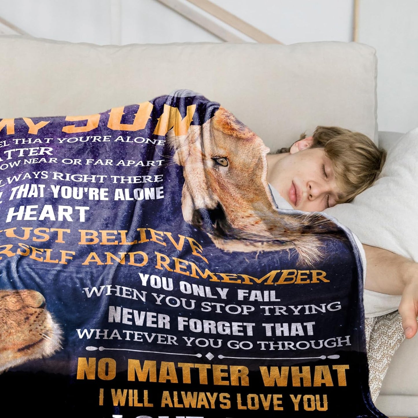 Gifts for Son, Son Gifts from Mom, Birthday Gift for Sons Adult, Sons Gift for Birthday Christmas Fathers Day Graduation Valentines Day Ideas Gifts for MySon Fleece Blanket 60"×50"