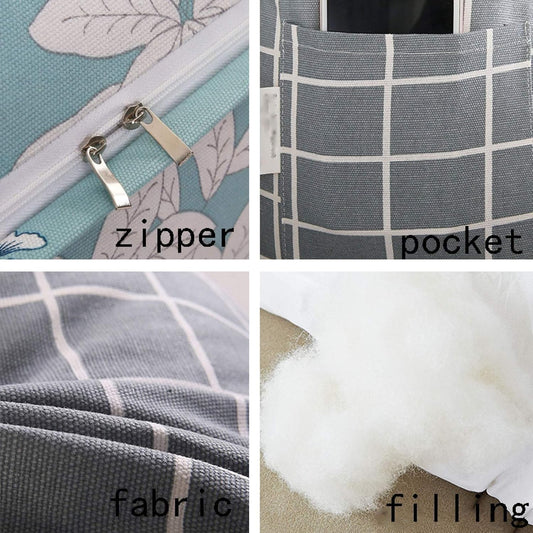 Reading Pillow Premium Canvas Fabric Lumbar Support Cushion for Bedroom Living Room Washable 4 Color 8 Size Optional (Color : B Size : 45cmx30cmx55cm) (H 45cmx30cmx55cm)