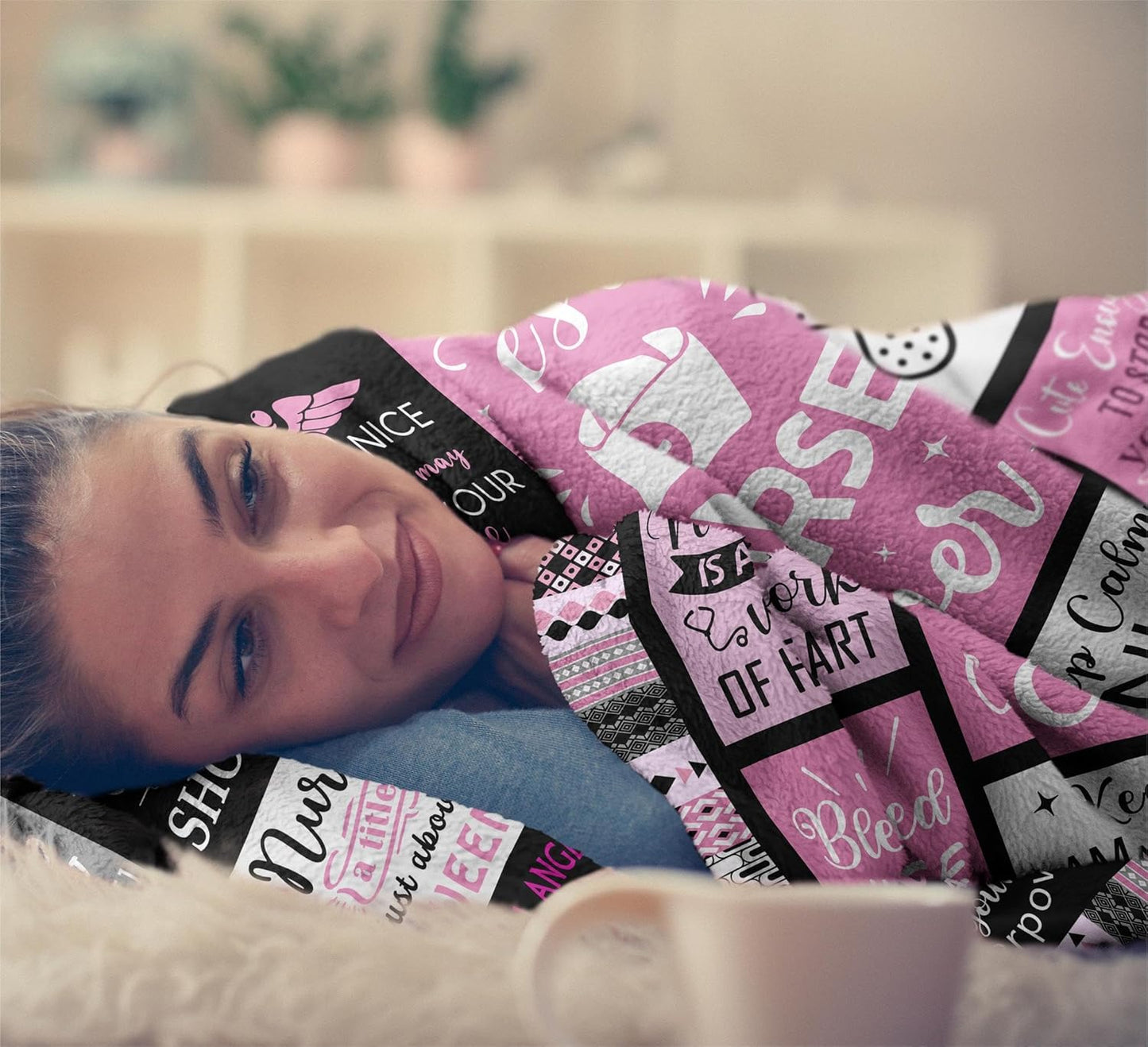 Nurse Gifts for Women, Gifts for Nurses Blanket 60"x50", Nursing Student Gifts, Nurse Practitioner Gifts, RN Gifts for Nurses, School Nurse Gifts, Nurse Appreciation Graduation Birthday Gifts