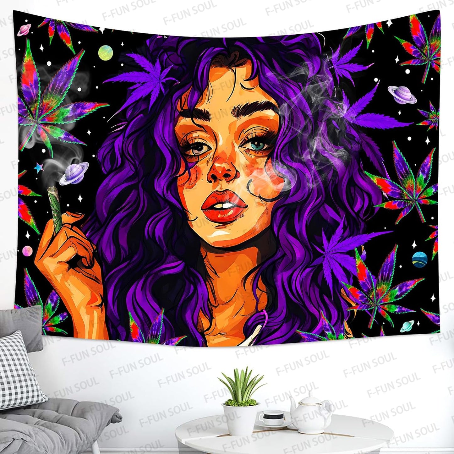 F-FUN SOUL Anime Tapestry Cool Tapestries 40x30inches Trippy Tapestry for Bedroom Hanging Men Room Decor