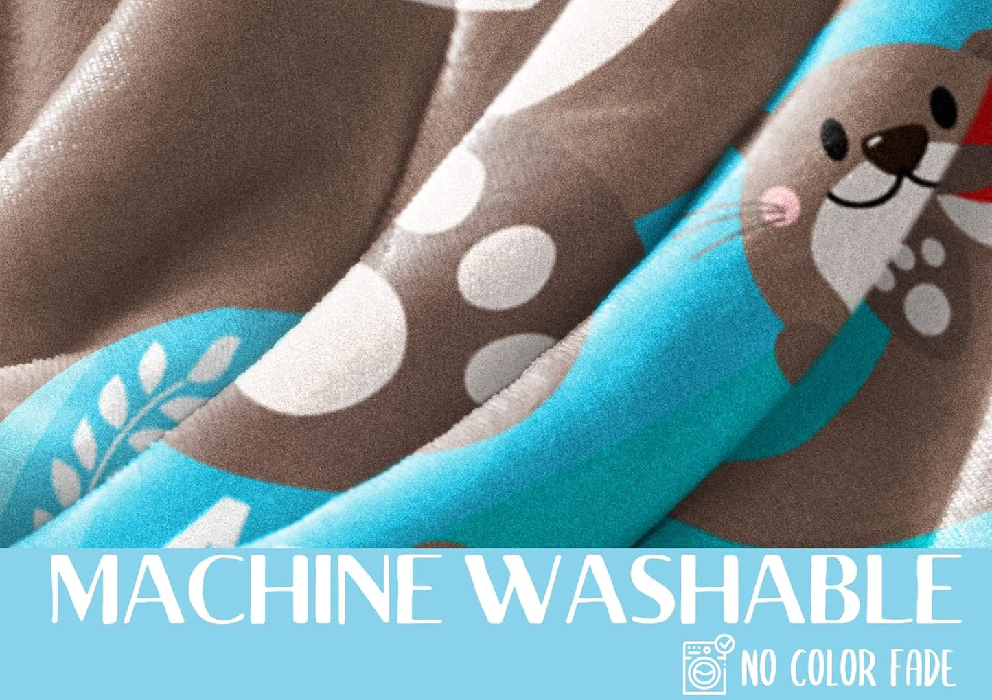 Otter Gifts for Girls, Otter Blanket, Gifts for Otter Lovers, Daughters, Flannel Plush Throw Blanket - 50"x 65" - Otter is My Spirit Animal, Always Be an Otter, I'm Not Like The Otters,