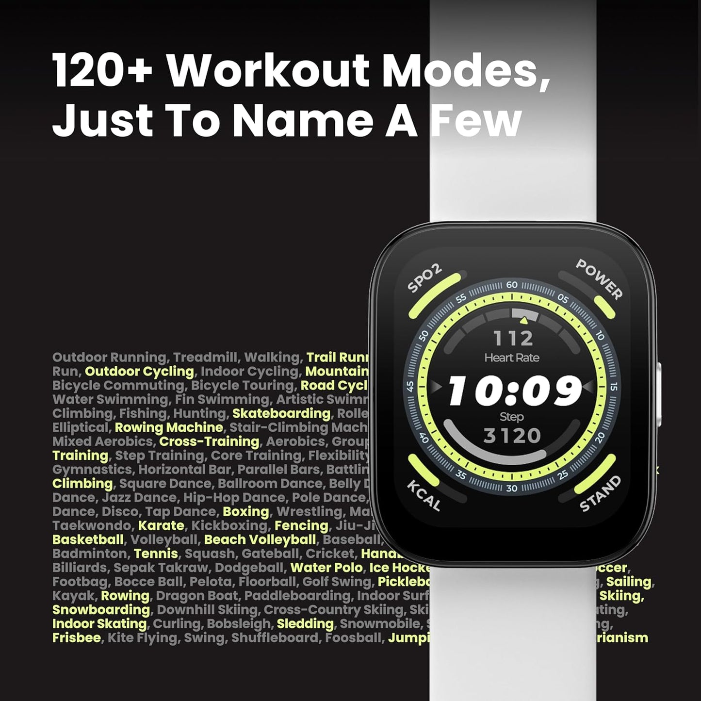 Amazfit Bip 5 Smart Watch 46mm, GPS, Amazon Alexa Built-in, Bluetooth Calling, 10-Day Battery, Heart-Rate & VO2 Max, Sleep Health Monitoring, AI Fitness Tracker App, for Android & iPhone, Black
