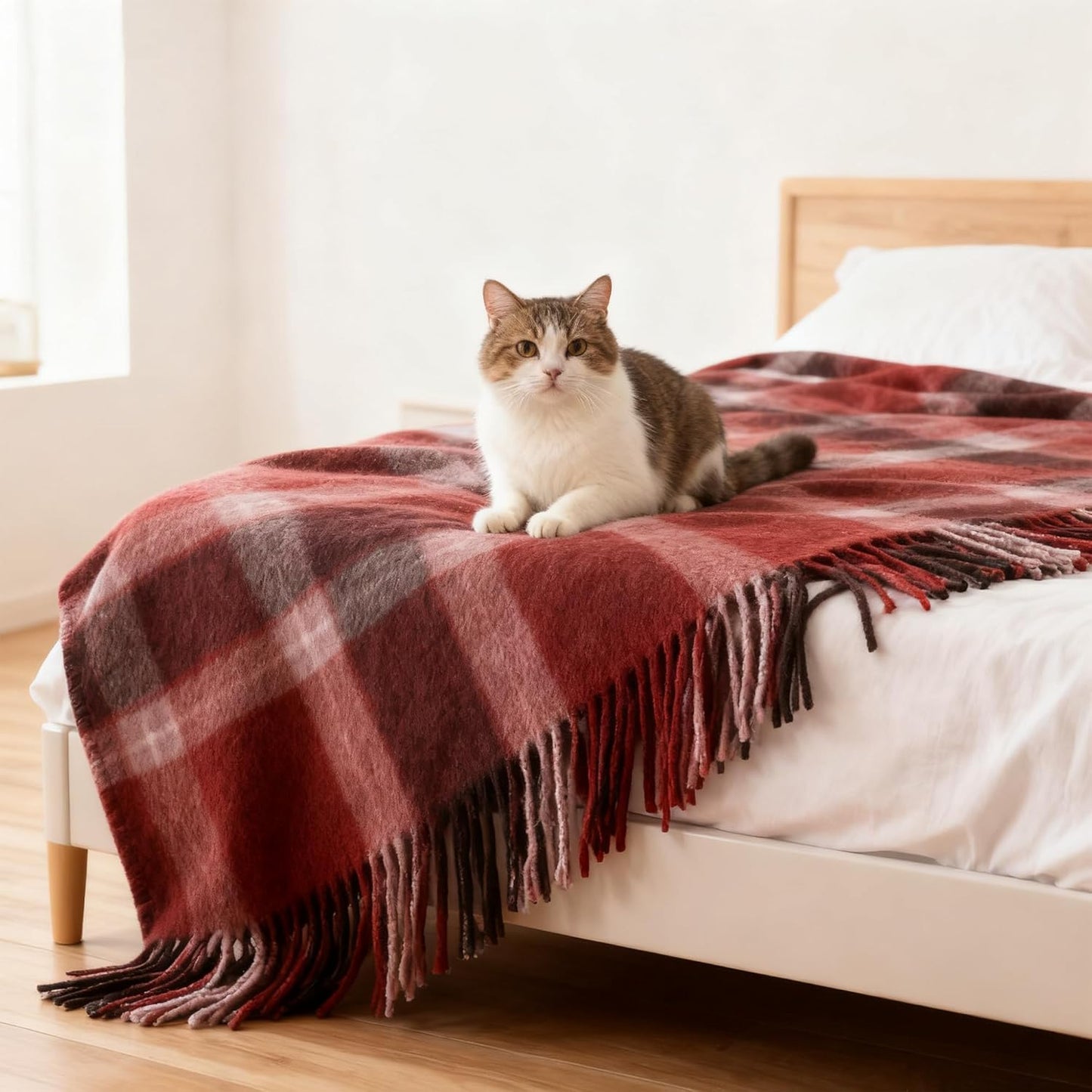 Wool Blankets, Large Size Soft And Warm Winter Car Blanket, Sofa And Blanket, Office Thermal Gear,For Women, Men 74.8*55inch