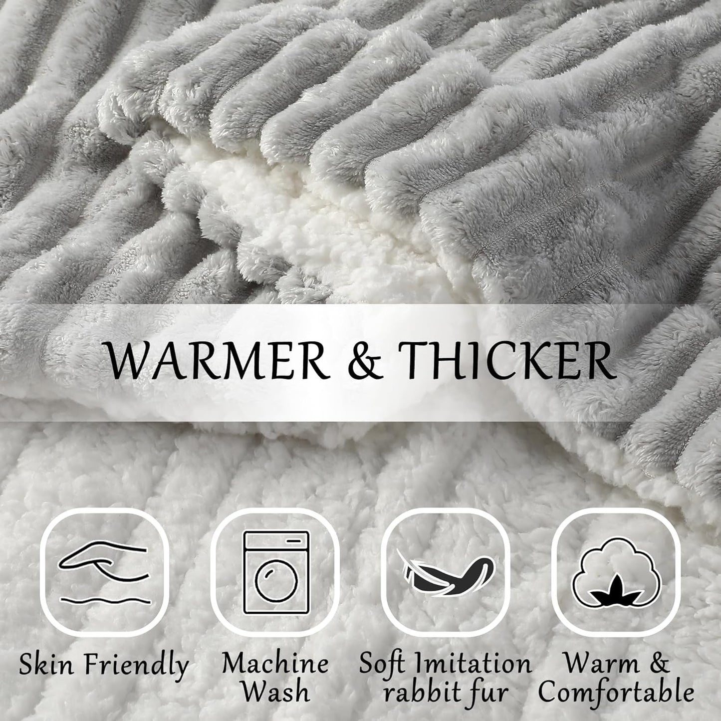 Electric Blanket Heated Full Blanket, Super Soft Flannel & Sherpa Electric Full Blanket with 6 Fast Heating Levels, 10 Hours Auto Off & OverHeat Protection, Machine Washable, 72'' X 84'', Light Gray