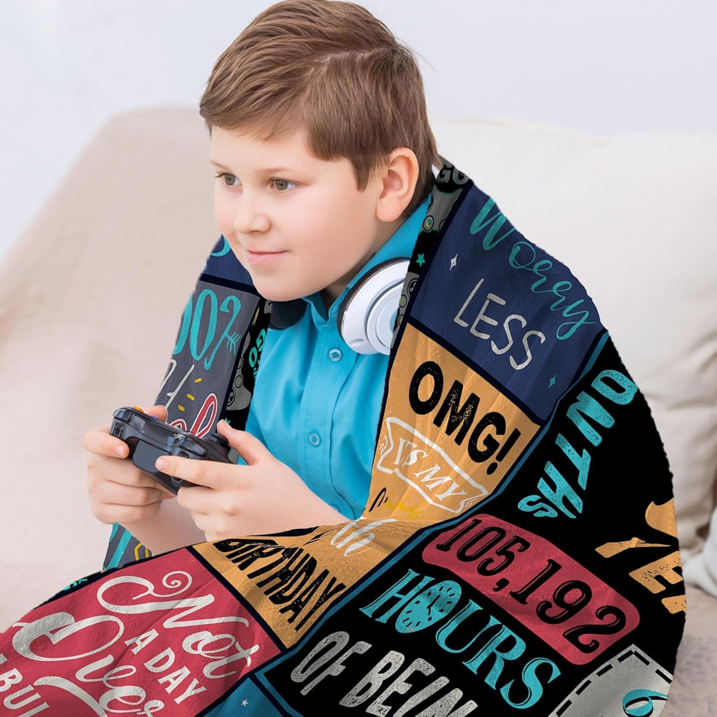 12 Year Old Boy Gift, Best Birthday Gifts for 12 Year Old Boy, Boys Age 12 Gifts Ideas, 12 Yr Old Gifts for Boys, 12th Birthday Decorations Blanket 60"X 50", Soft Warm Cozy Throw for Bed Sleep
