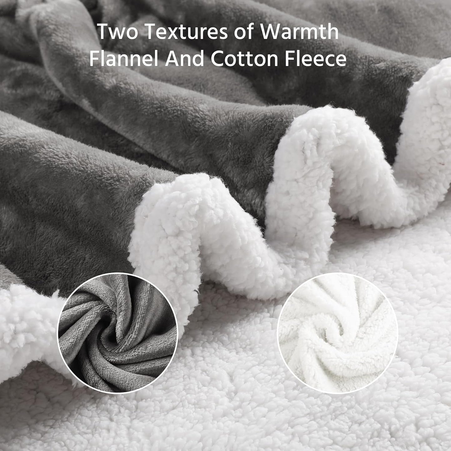Electric Heated Blanket Full Size 72x84 Inch - Super Soft Flannel, 10 Heat Settings, 1-12H Auto Shut Off, Machine Washable, Easy Controller, Perfect for Winter Warmth - Light Grey