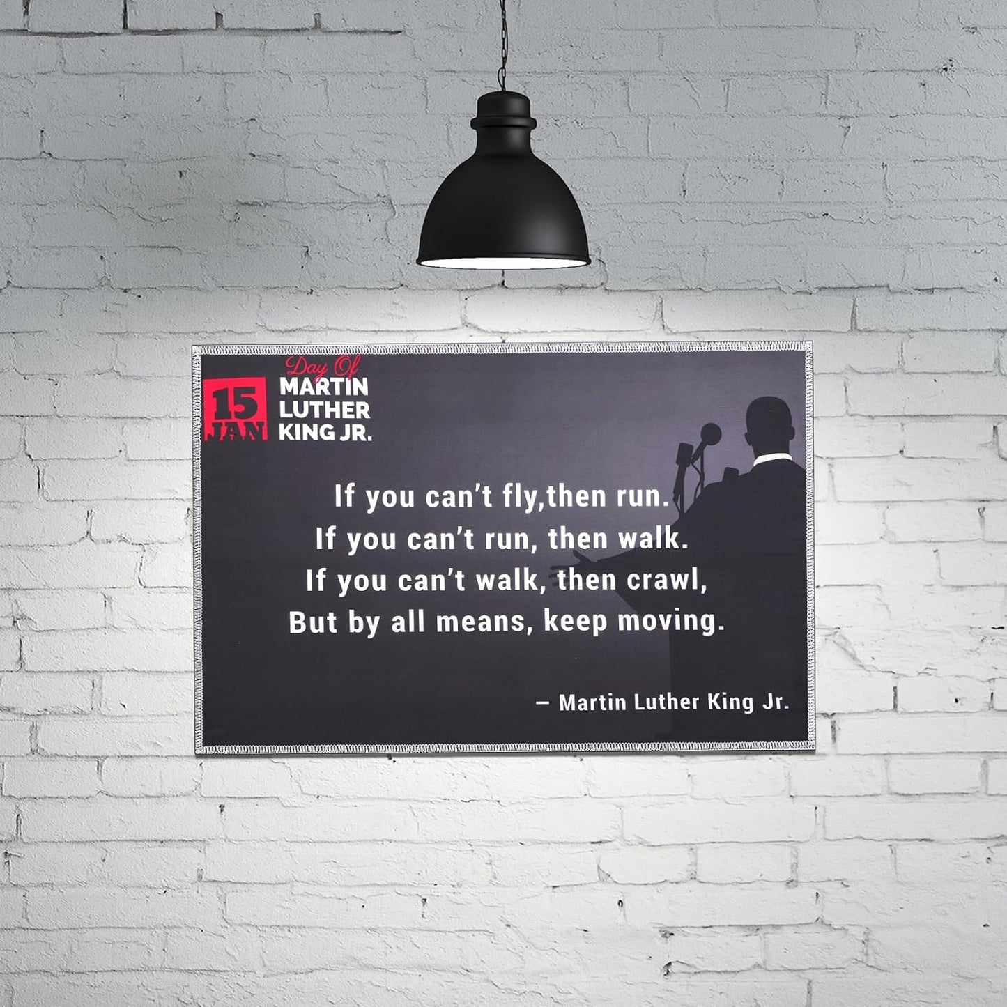 Gosknor Motivational Poster, Inspirational Wall Art Motivational Mlk Posters With Pictures Positive Quotes Wall Poster for Classroom Office Decor Decoration