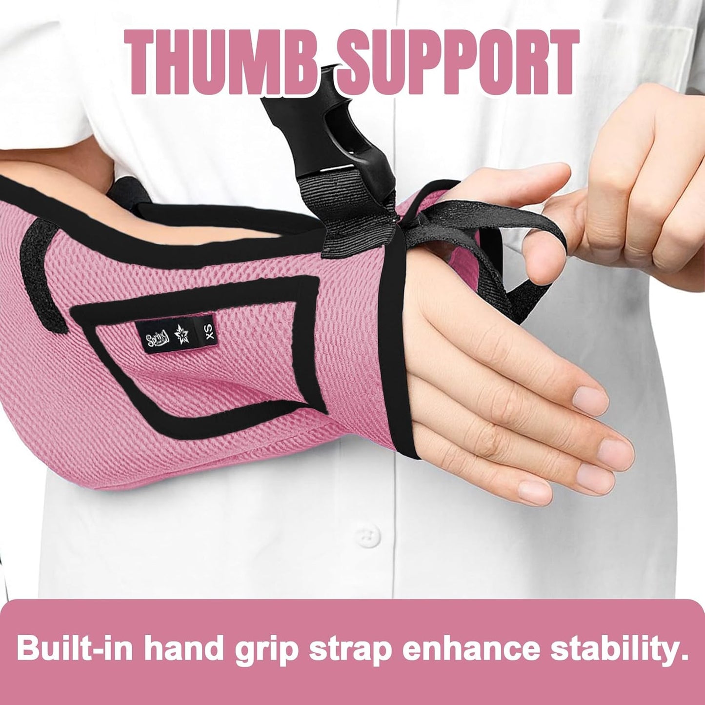 SPRING SEAON Kids Arm Sling Shoulder Immobilizer for Arm,Wrist,Elbow Injury Lightweight Breathable Sling with Adjustable Shoulder Strap Mesh Arm Support Brace for Children,Boys,Girls