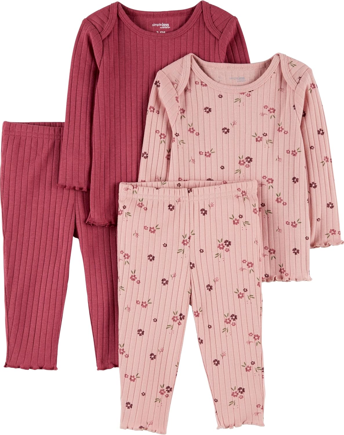 Simple Joys by Carter's Baby Girls' 4-piece Textured Set