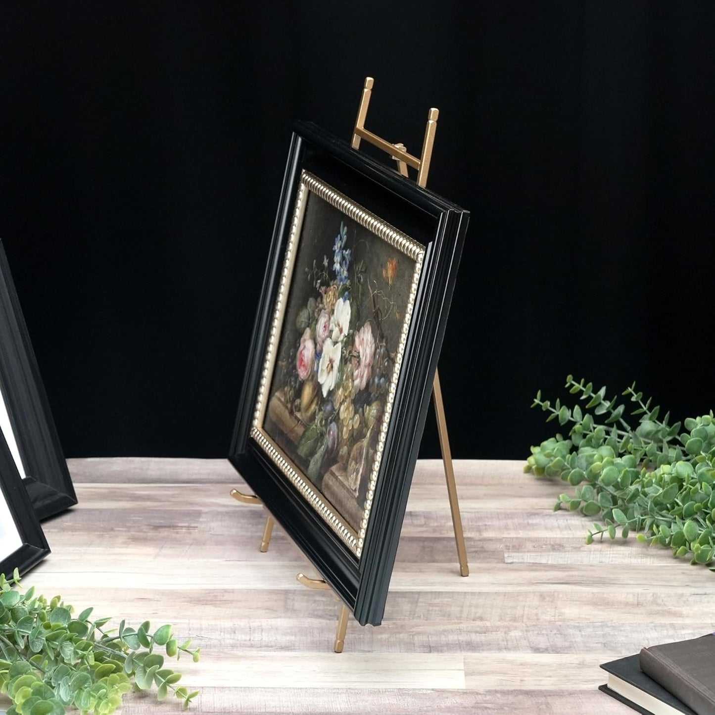 Bard's Satin Gold-toned Metal Easel, 16" H x 9" W x 9.5" D
