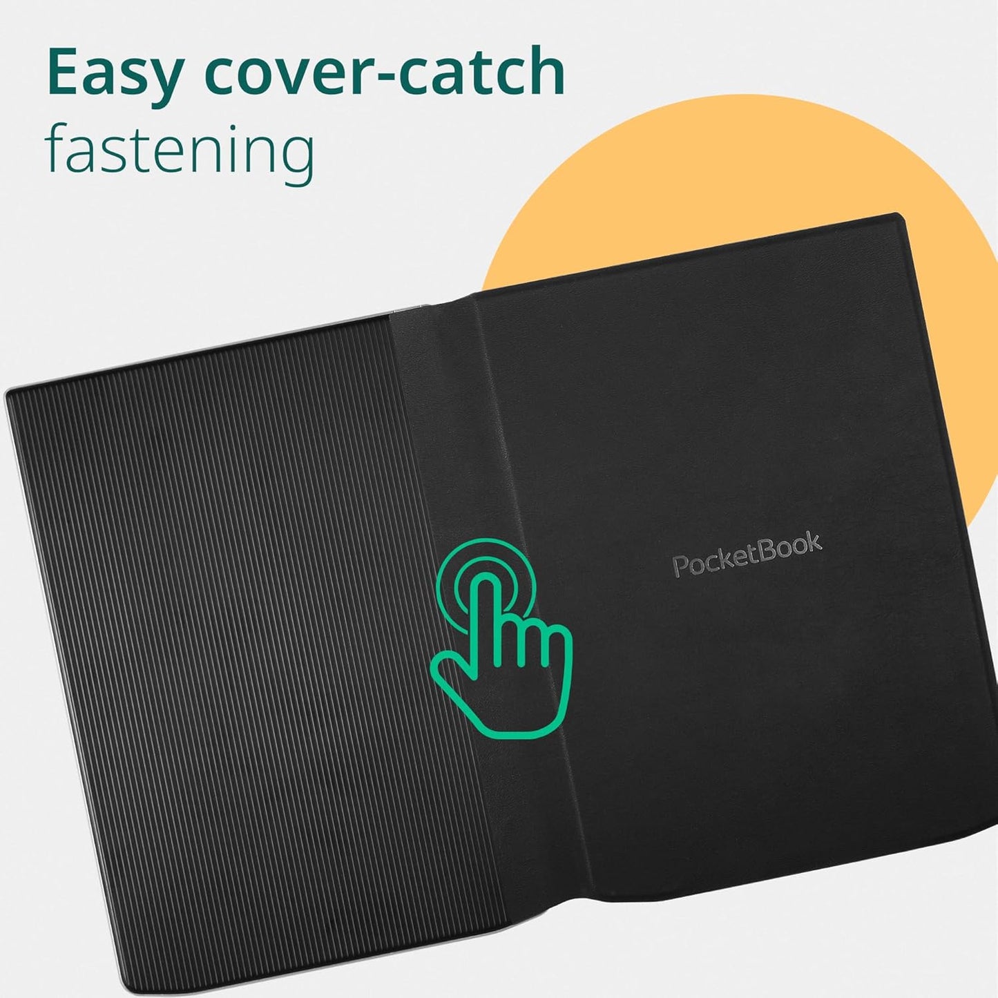 PocketBook E-Reader Cover for InkPad 4 & InkPad Color 2 | Flip Cover with Smart Sleep Function | Durable Protection | Lightweight Covers Perfect for Travel | E-Book Reader Case in Black