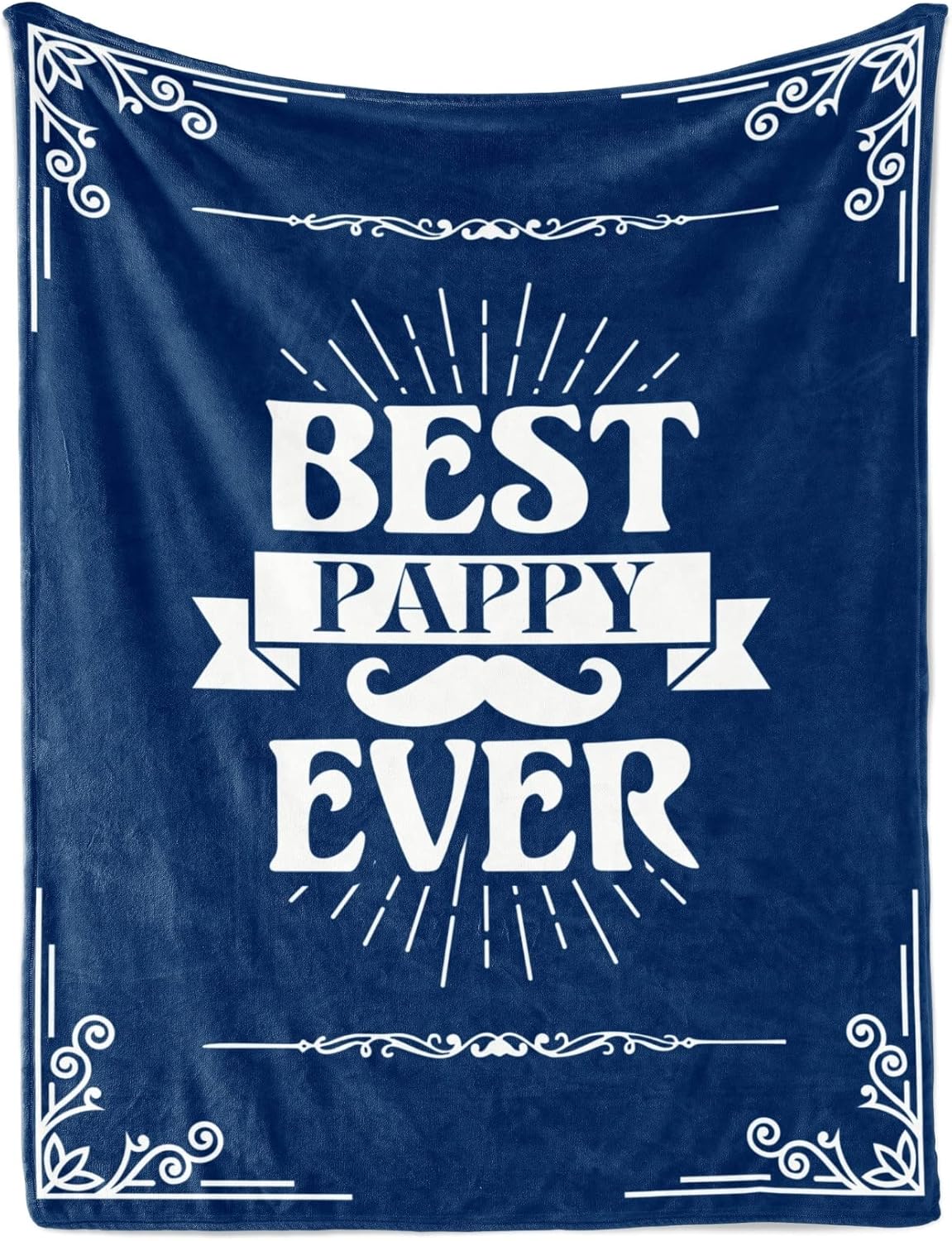 InnoBeta Pappy Gifts, Gifts for Grandpa, Throw Blanket for Grandfather, Presents from Granddaughters Grandsons for Christmas, Birthday, Father's Day - 50" x 65" Best Pappy Ever
