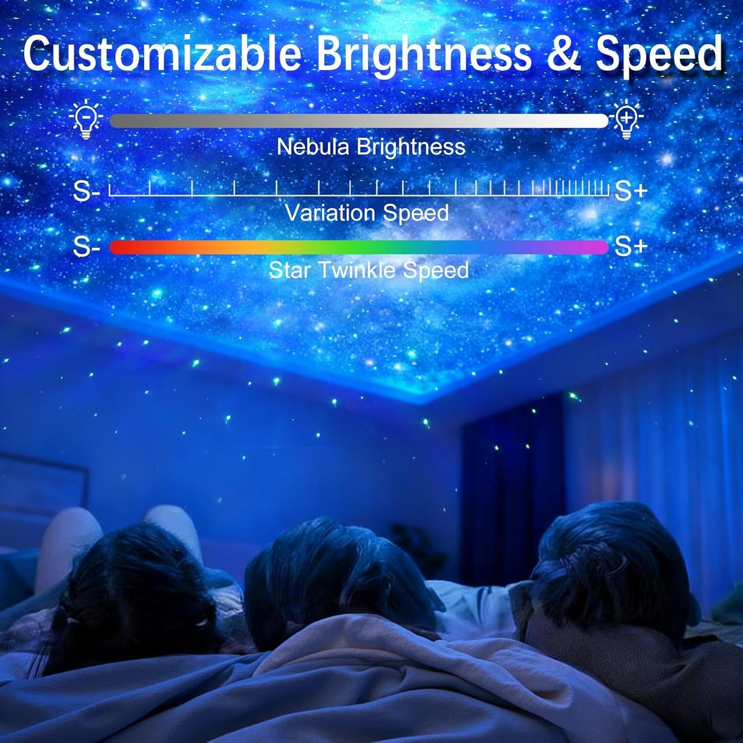 Galaxy Star Projection Night Light, Dinosaur Astronaut Space Projector with Timer, Remote Control, 8 Lighting Modes, Green Nebula Effects for Kids Room Ceiling Decor(Green)