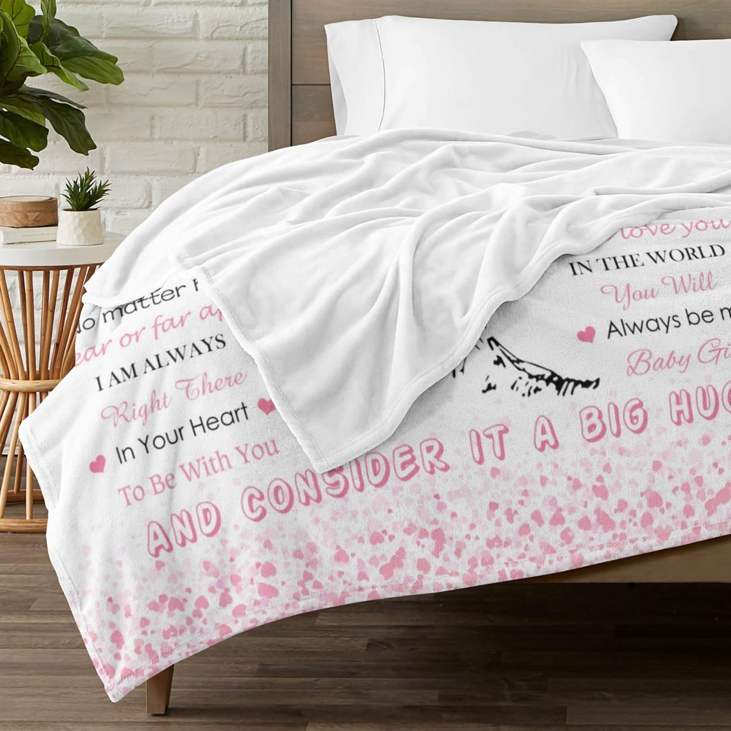 Niece Gifts from Aunt Uncle, Birthday Gifts for Niece, Unique Pink Heart Tree Girls Throw Blanket Gifts for Graduation Christmas Wedding Quinceanera, Super Soft Warm Blankets 60"X50" to My Best Niece