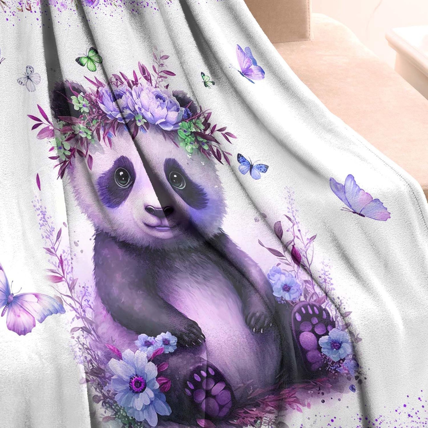 Panda Blanket for Women -Throw Blanket for Couch Bed Sofa 50x60 inches