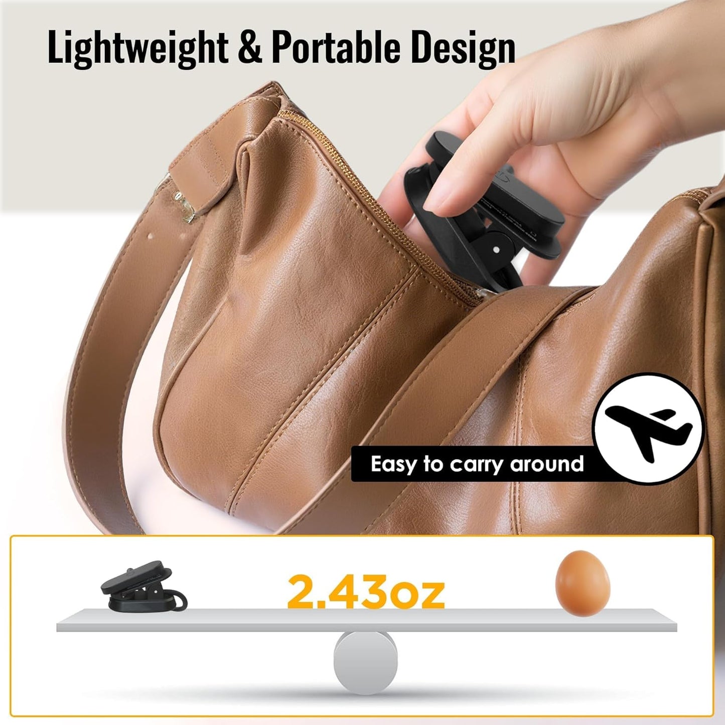 Book Lights for Reading at Night, Reading Light for Books in Bed, Portable LED with 3 Brightness Levels,80 Hours Runtime,Rechargeable Clip Lamp for Books,Magazines,Travel,Student,Adult,Night Readers