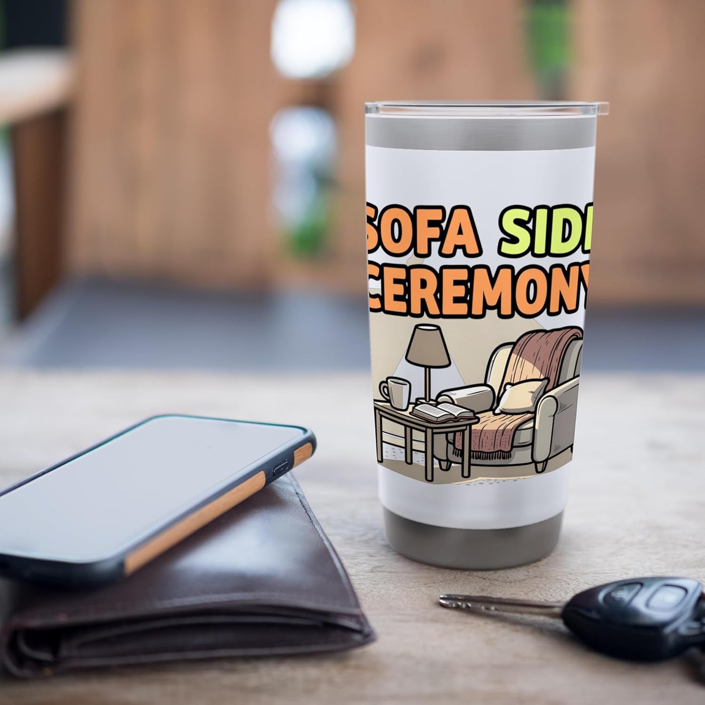 Cozy Relaxation Lifestyle Humor Design Stainless Steel Insulated Tumbler