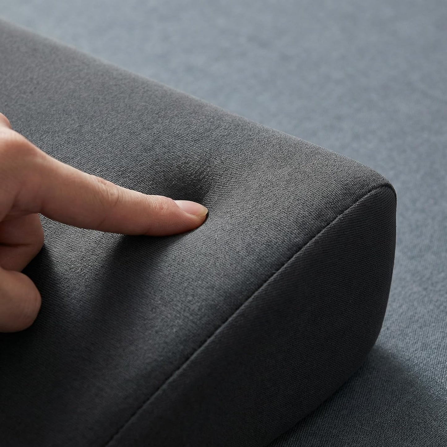 27° Ergonomic Contour Pillow - Memory Foam Back Support for Reading, Bed Rest & Post Surgery Recovery, Lumbar & Neck Pain Relief Cushion