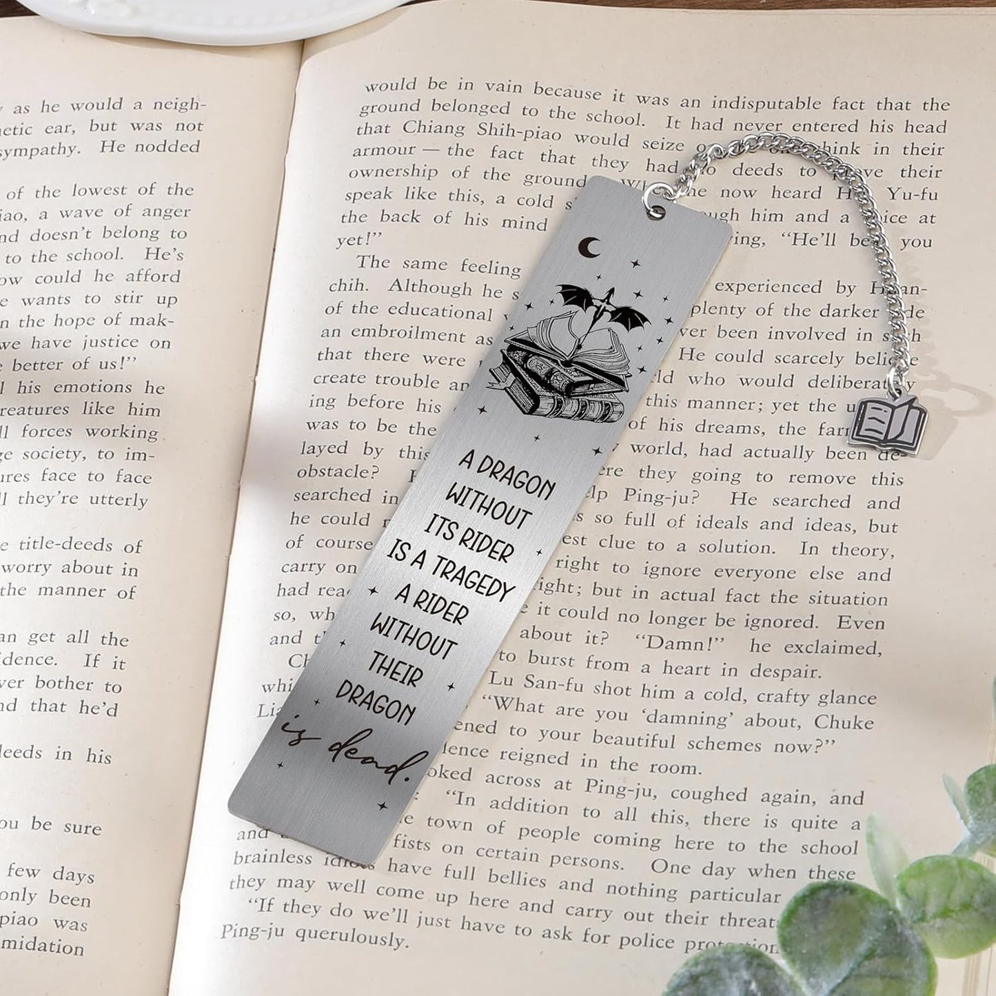 Fantasy Fourth Wing Bookmark - Cool Dragon Metal Bookmarks Reading Men Gifts Funny Adventure Novel Fans Page Makers for Boys Reader Bookish Book Lovers Students Birthday School Accessories