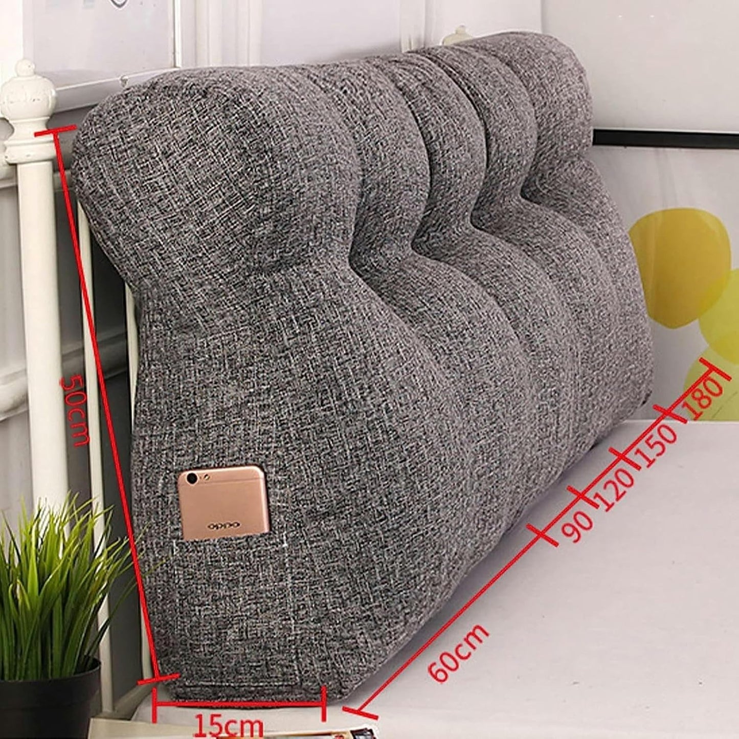 Triangular Wedge Pillow Positioning Support Reading Back Cushion Backrest Positioning Support Pillow Pillow Headboard Cushion Wall Pillow Headboard Triangular Cushion