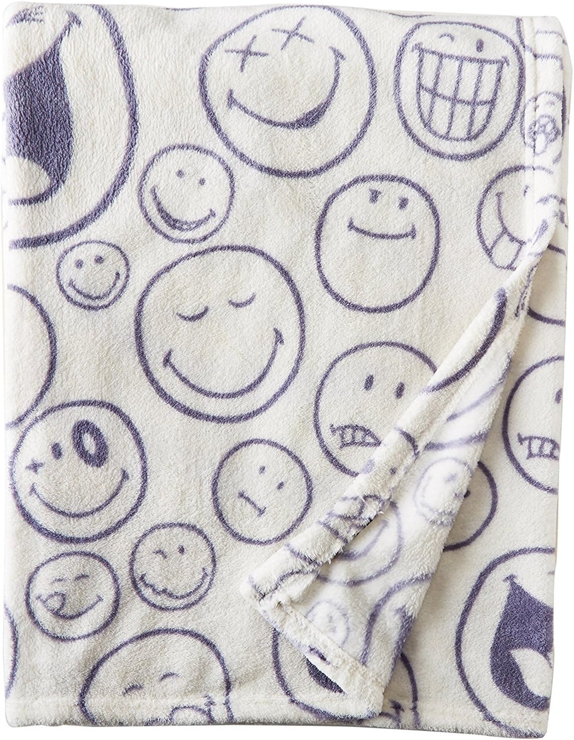 Smiley World 50 x 60 Throw Blanket