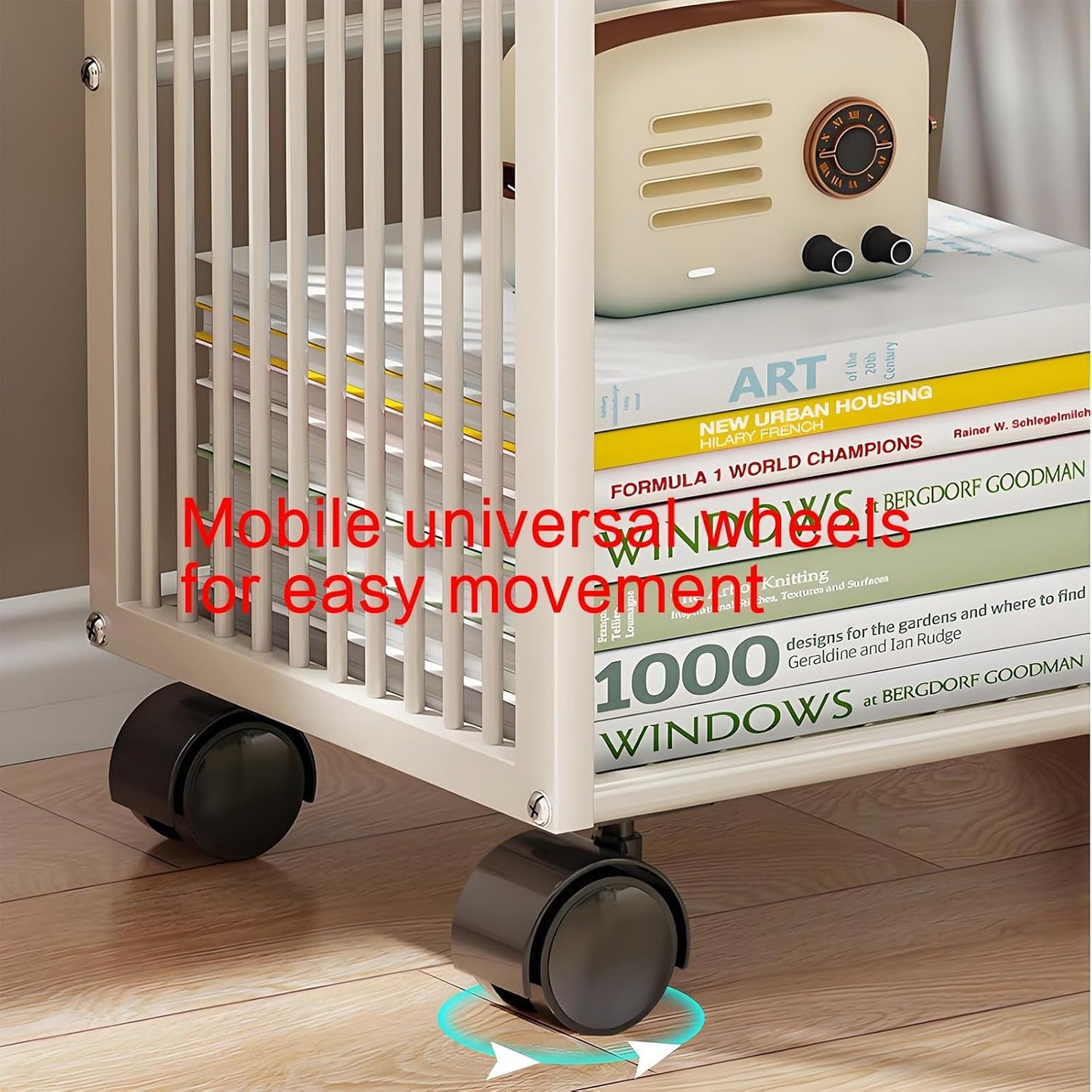 Bookshelf,spinning Bookshelf,metal Bookshelf,rotating Book Shelf,unique Bookshelf,book Shelves,bookshelf With Storage,Suitable For Living Room, Bedroom, Study, Living Room Corner, Balcony(Gold)