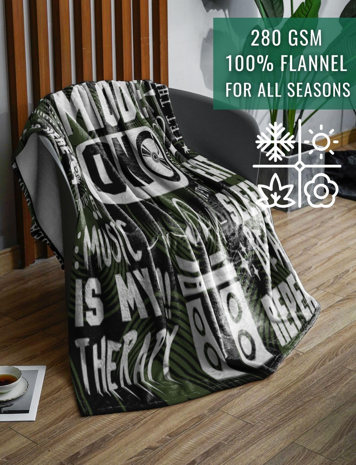DJ Gifts for Men, Disco Jockey Appreciation Birthday for Women, Dads, Husbands, Boyfriends, Throw Blanket 50x65 inches
