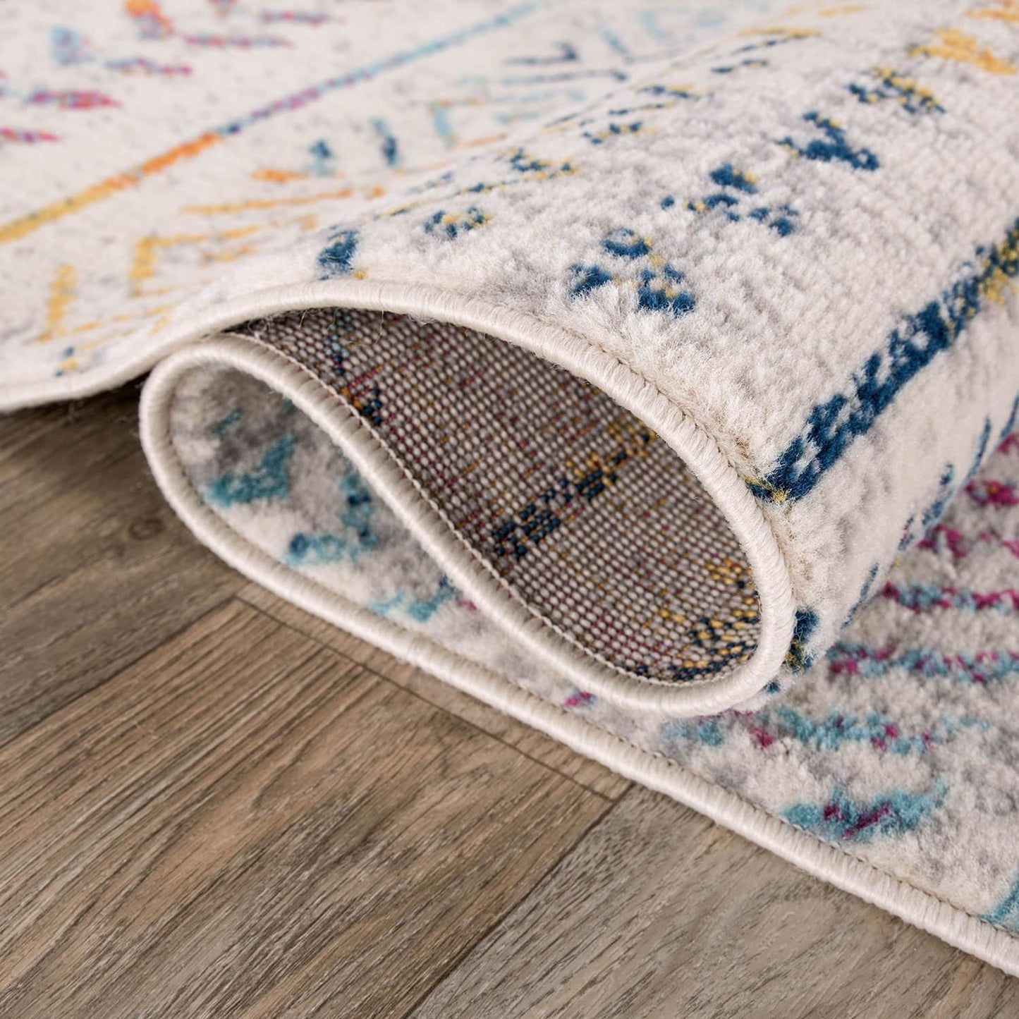 Rugshop Geometric Boho Area Rug – Multi Tribal Pattern, Perfect for Living Room, Bedroom, Office, 3x5