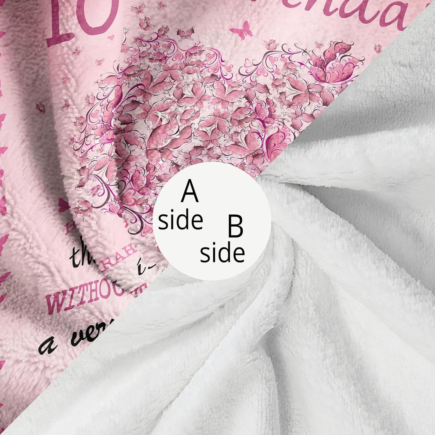 10 Year Old Girl Birthday Gifts, 10th Birthday Decorations for Girl, Best Double Digits Birthday Gifts for 10 Year Old Girls, Teen Girl Gifts Throw Blankets 50"X60"