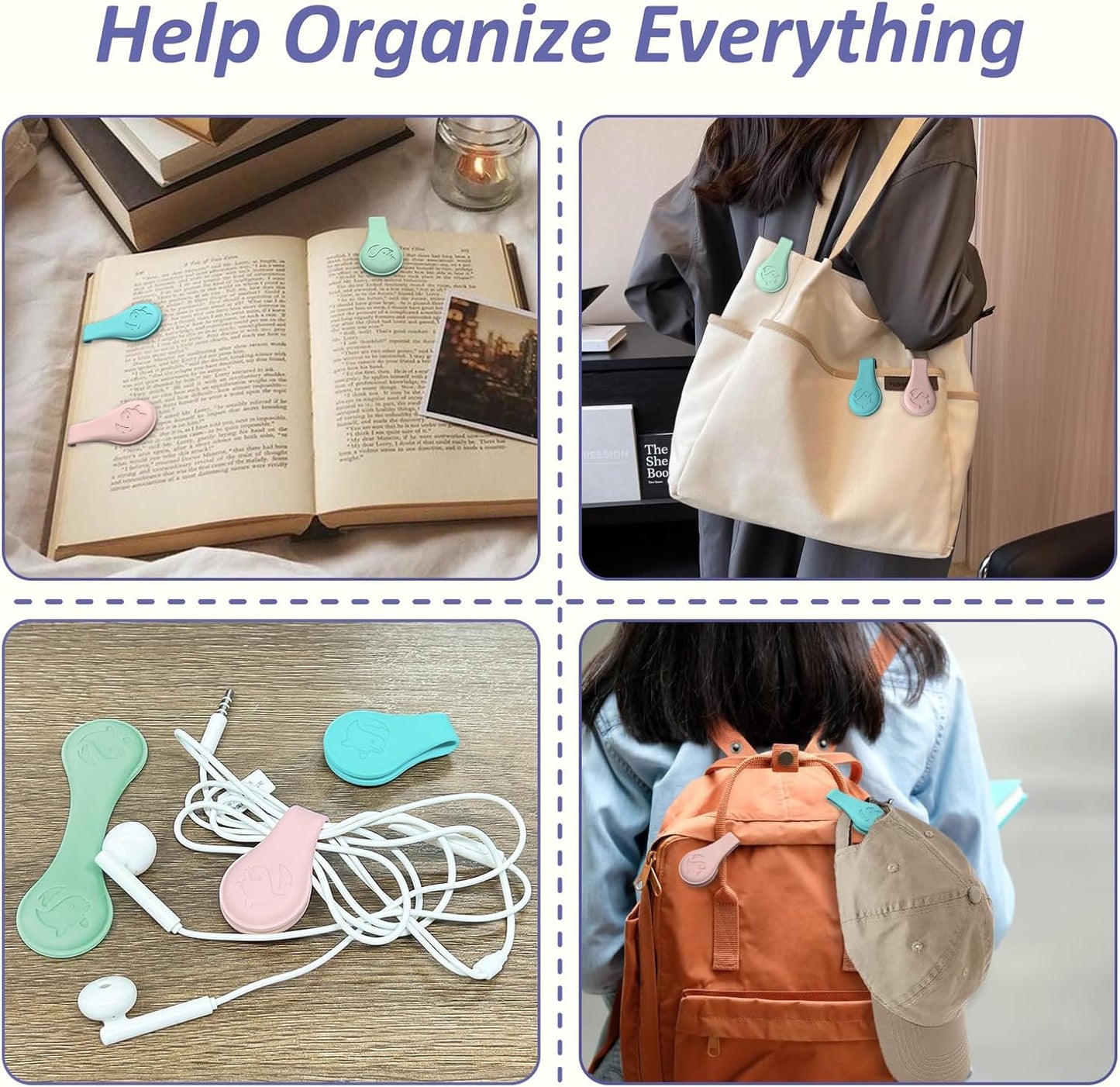 Magnetic Silicone Bookmarks for Reading Book, 3 PCS Extra Strong Magnetic Book Mark Clip Cute Dolphin Book Page Holders Accessories Gift for Women, Men, Book Lovers, Teachers, Readers, Kids
