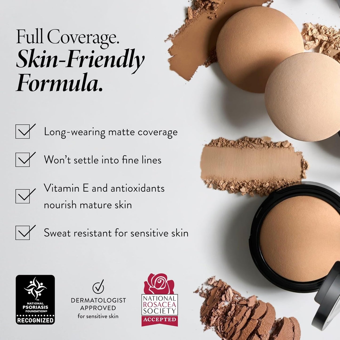 LAURA GELLER NEW YORK Baked Double Take Powder Foundation - Light - Buildable Medium to Full Coverage - Matte Finish