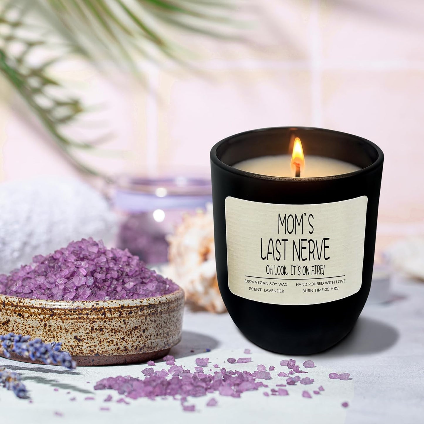 Mom's Last Nerve Candle Scented Soy Candles Set - Funny Mothers Day & Birthday Gifts