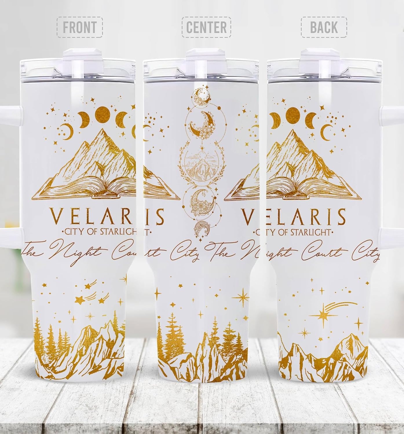 Book Lovers Gifts - Bookish Gifts For Readers - City Light Book Themed Tumbler 40 Oz For Besties On Birthday