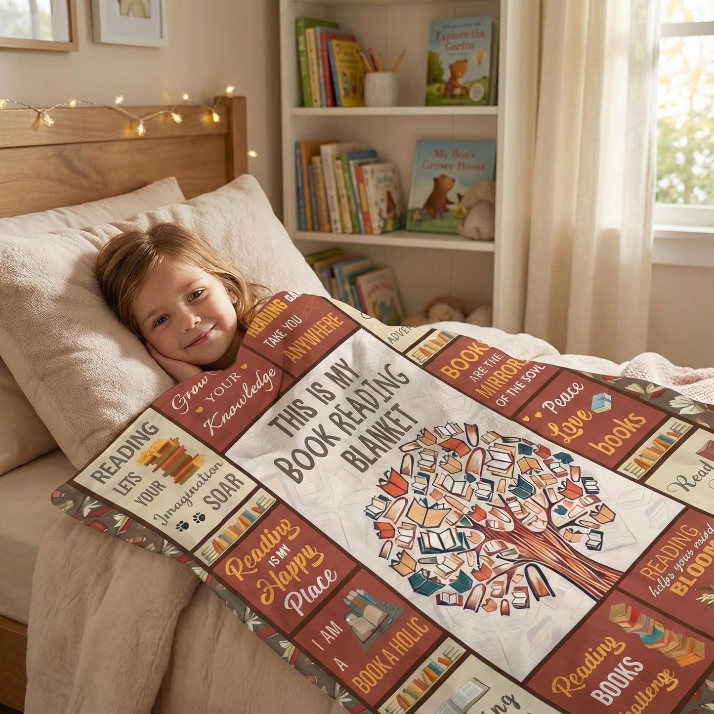 Book Lovers Gifts for Women Men Blanket, Bookish Gifts, Reading Librarian Bookworm Gift, Christmas Birthday Present for Readers Books Nerd Club, Book-Lover Throw Blankets 60"x50"