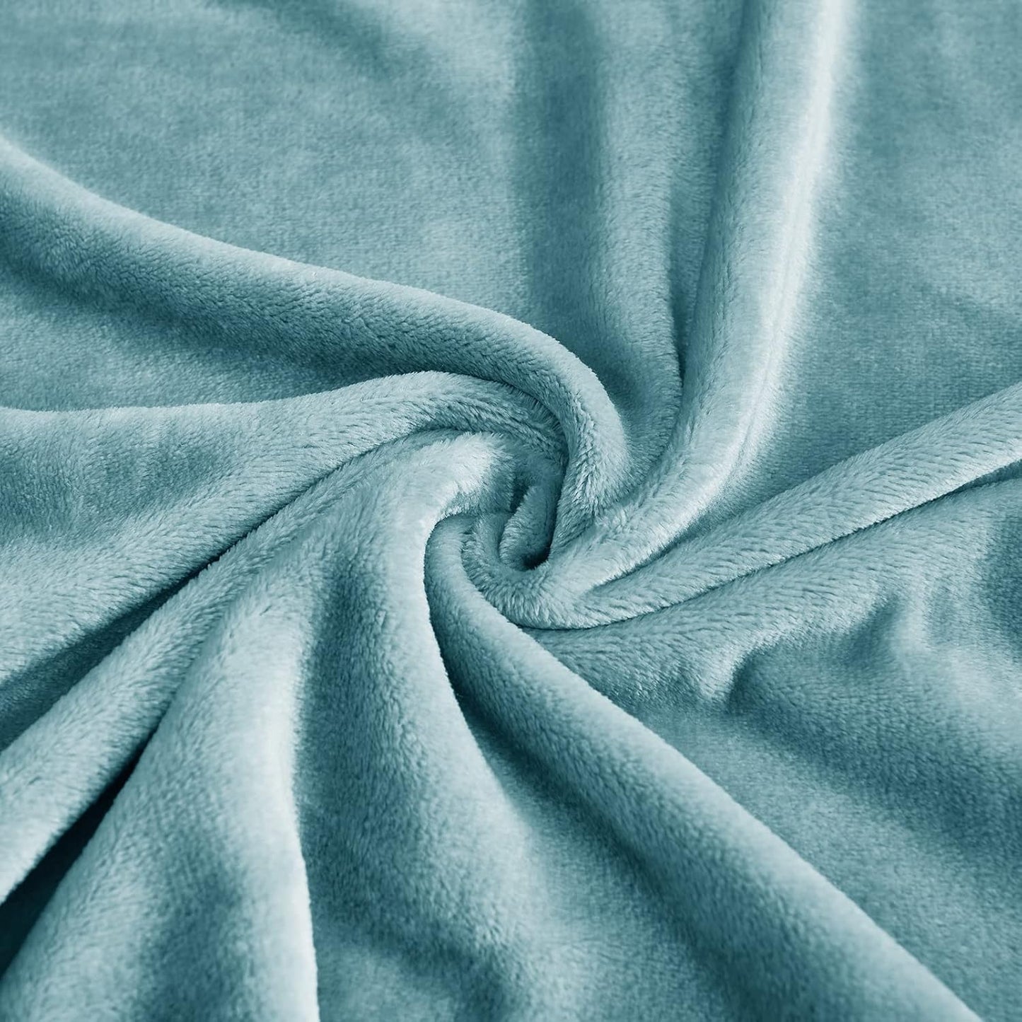StangH Flannel Fleece Soft Throw Blankets Twin Size, Lightweight Microfiber Fuzzy Blanket for Couch, Warmer Bed Blankets for All Seasons Sofa & Dorm, (Twin Size 60 x 80, Stone Blue)
