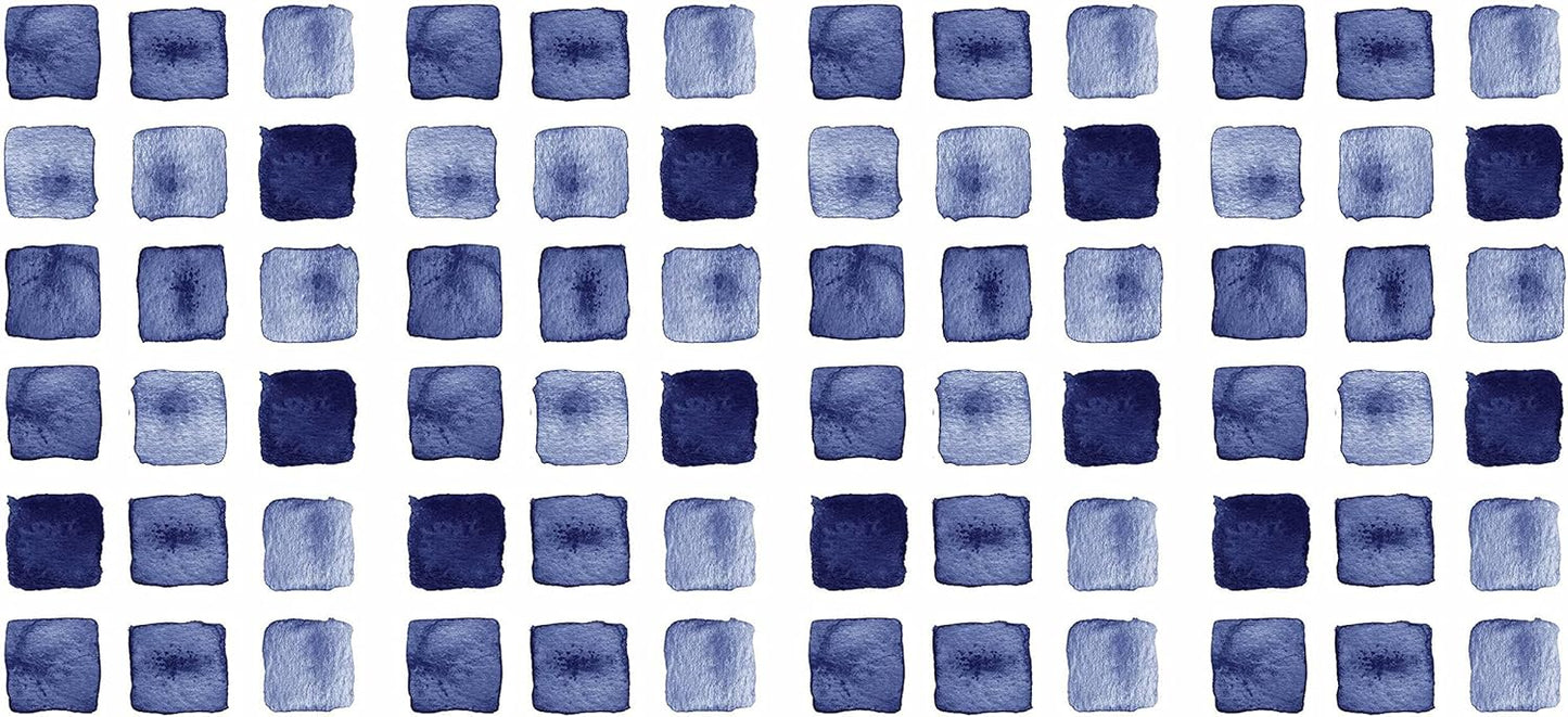 RoomMates RMK4885SCS Blue Watercolor Blocks Peel and Stick Wall Decals