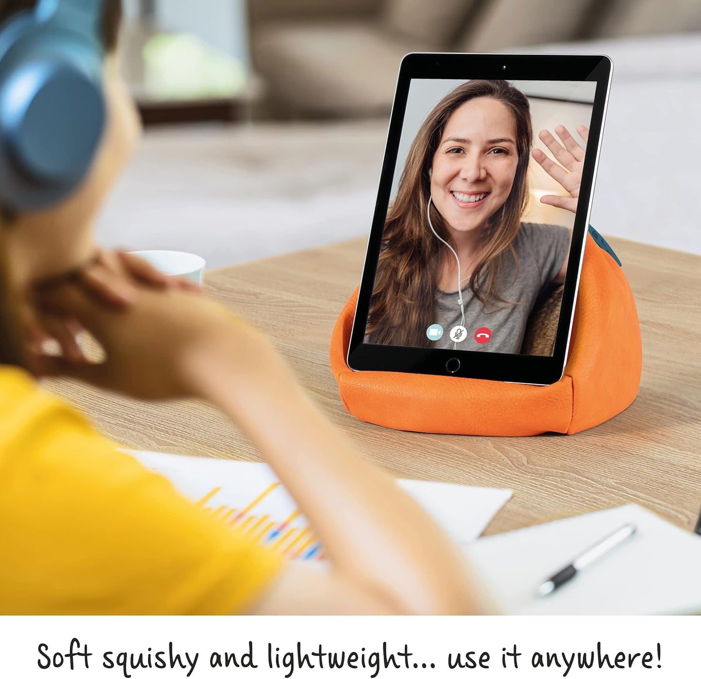 IF Bookaroo Bean Bag Reading Rest - Orange