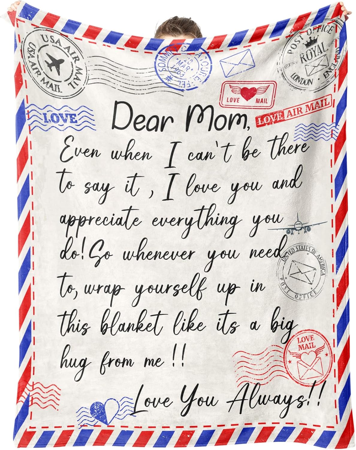 Gifts for Mom, Mom Birthday Gifts from Daughter Son, Mom Blanket, to My Mother Throw Blanket for Mothers Day Birthday Anniversary 60" x 50"
