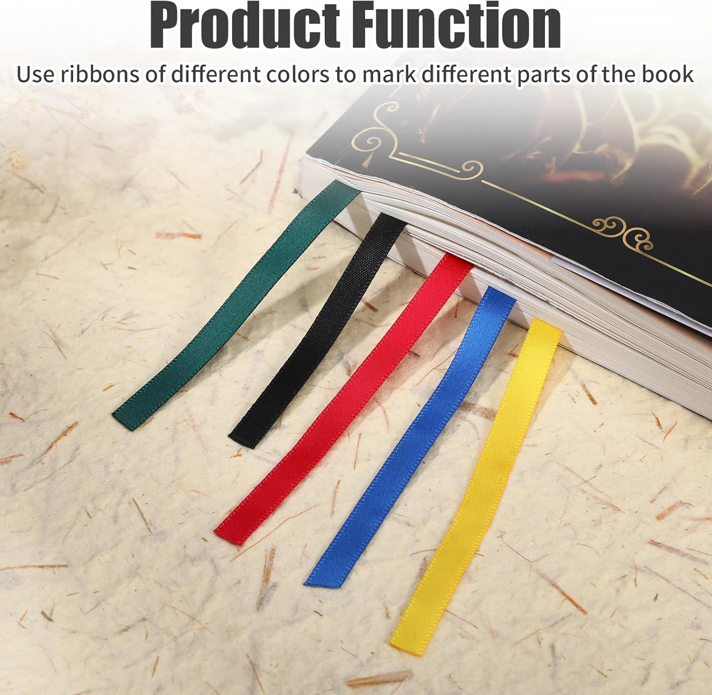2Pcs Bible Ribbons Bookmarks, Christian Bookmarks Tassels, Artificial Leather with Text Book Marks with Colorful Ribbon, Book Accessories for Reader Easter Gift, Bible Accessories Women (Brown+Blue)