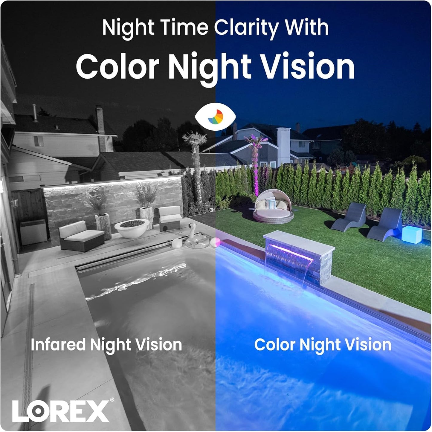 Lorex Outdoor 4K IP Add-On Metal Bullet Security Camera | NVR Add-On | Smart Motion Detection | 2-Way Talk | Color Night Vision | IP67 Waterproof | Requires Recorder