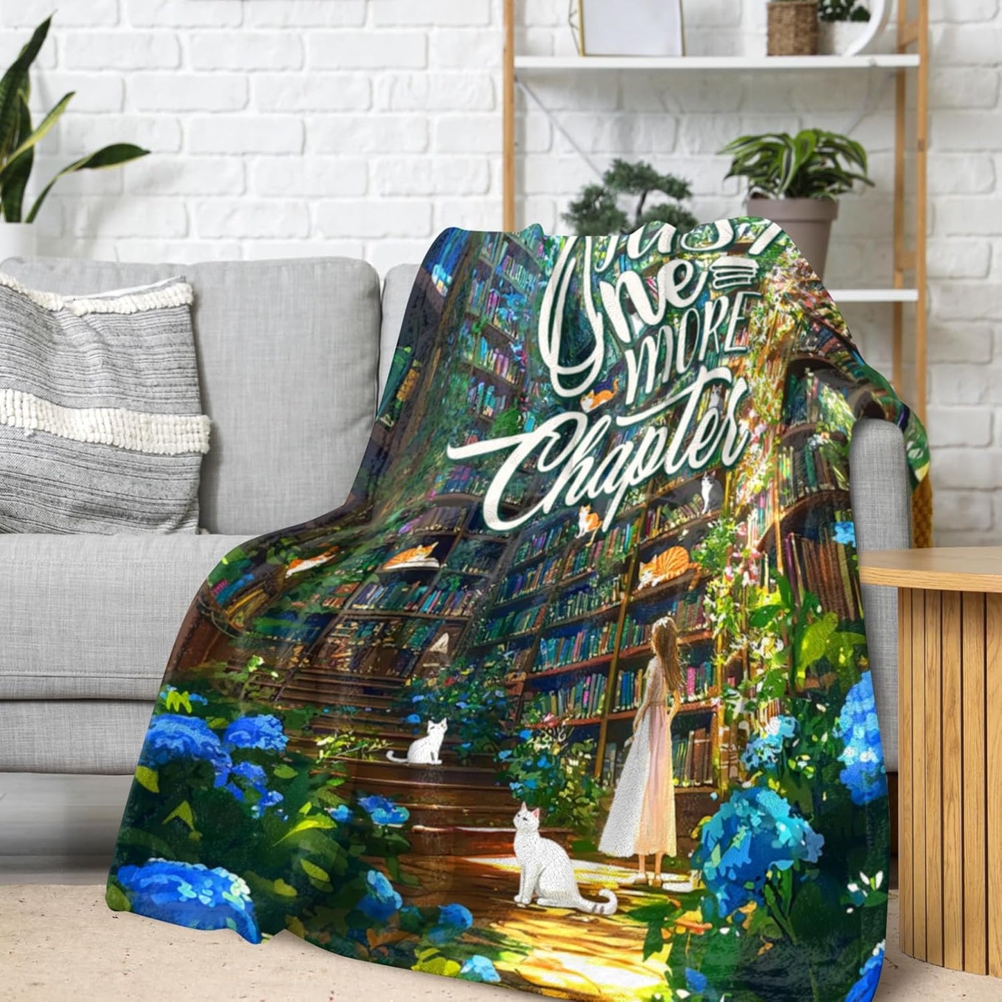 Book Lovers Gifts Blanket Teacher Gifts for Women Men Book Lover Throw Blanket Librarian Gifts for Soft Blankets Books Club Gifts for Women Librarian Gifts for Teacher 60" x50"