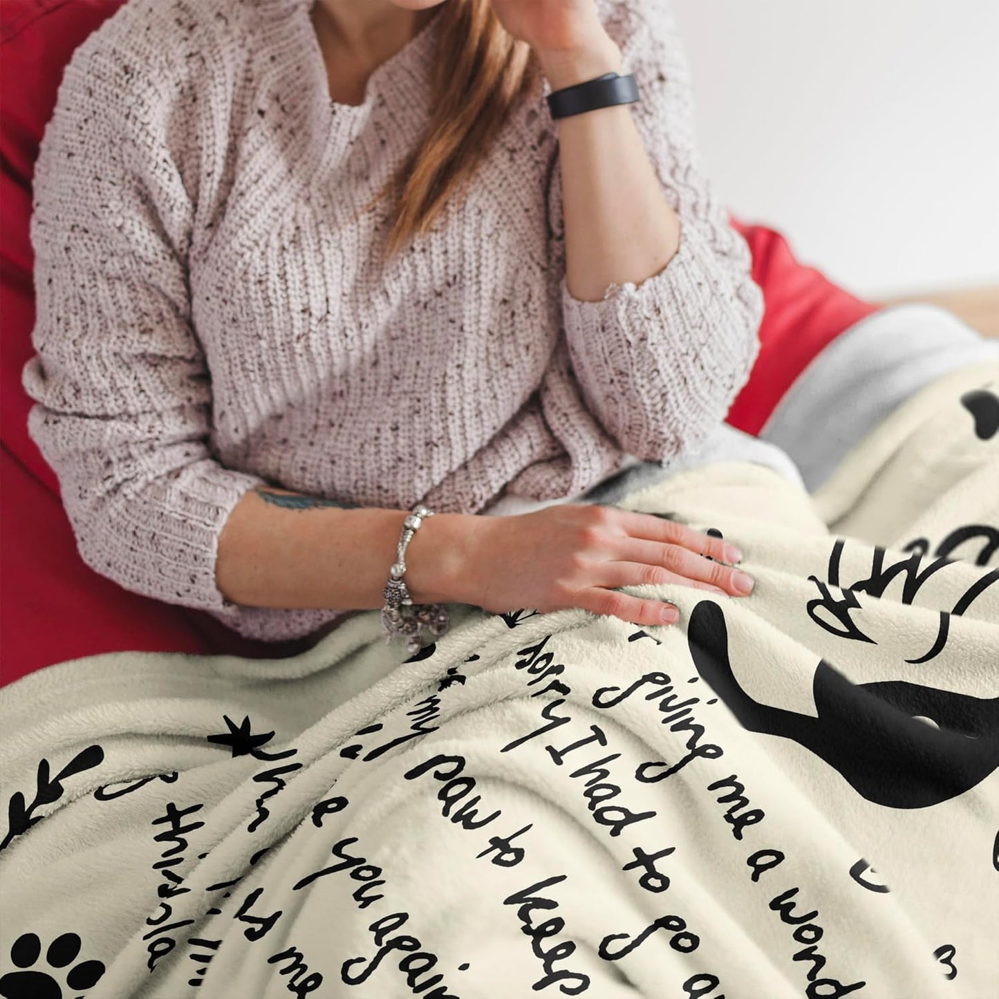 Amonee-YL Cat Memorial Gifts for Loss of Cat, Cats Memorial Blanket 50"X60", Loss of Cats Sympathy/Remembrance/Bereavement/Passing Away Gifts, Pet Sympathy Memory Gift