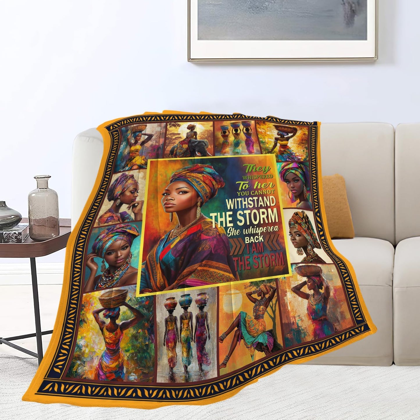 Indian Blanket Native Americans Throw Blanket Soft Cozy Warm Fuzzy Fleece Lightweight Plush Merch Rustic Indian Decor Gifts for Lover Man Woman Boy Girl Couch Bedding Sofa 50"X40"