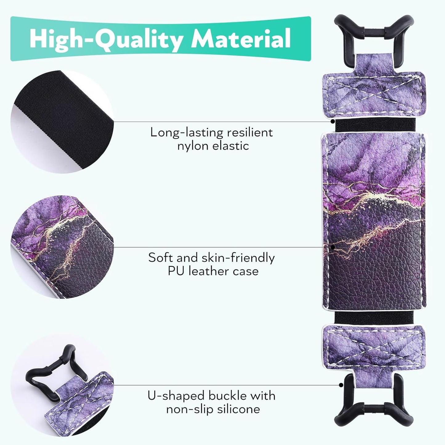 Secure Hand Strap for Kindle and Tablet - High Elasticity Finger Grip Holder Accessories for 6-8 Inches E-Book Tablet.