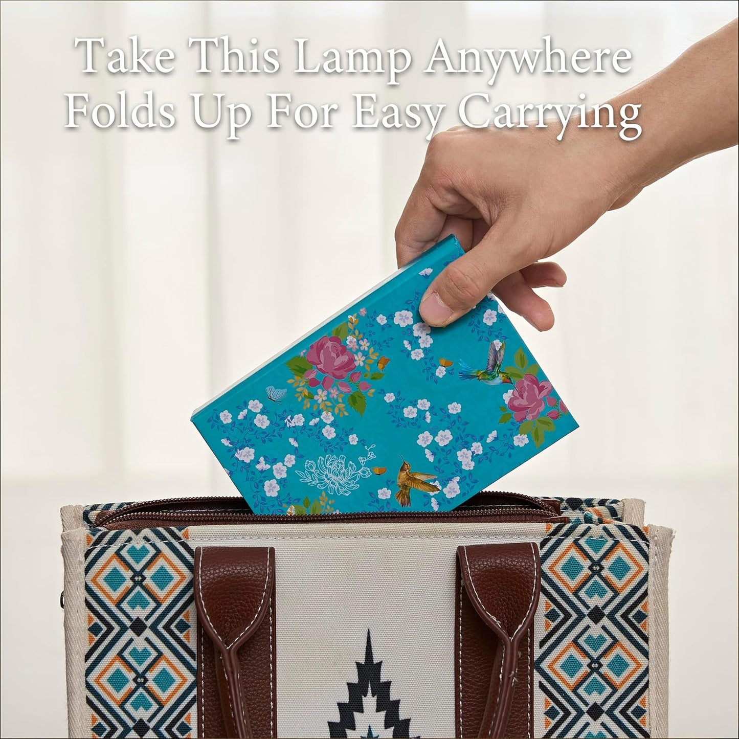 Flower Book Lamp Bookish Birthday Gifts for Women or Freinds, Foldable Paper Desk Lamp for Bedroom Living Room, Book Light as Gifts for Book Lovers, Desk Decor Cute Stuff