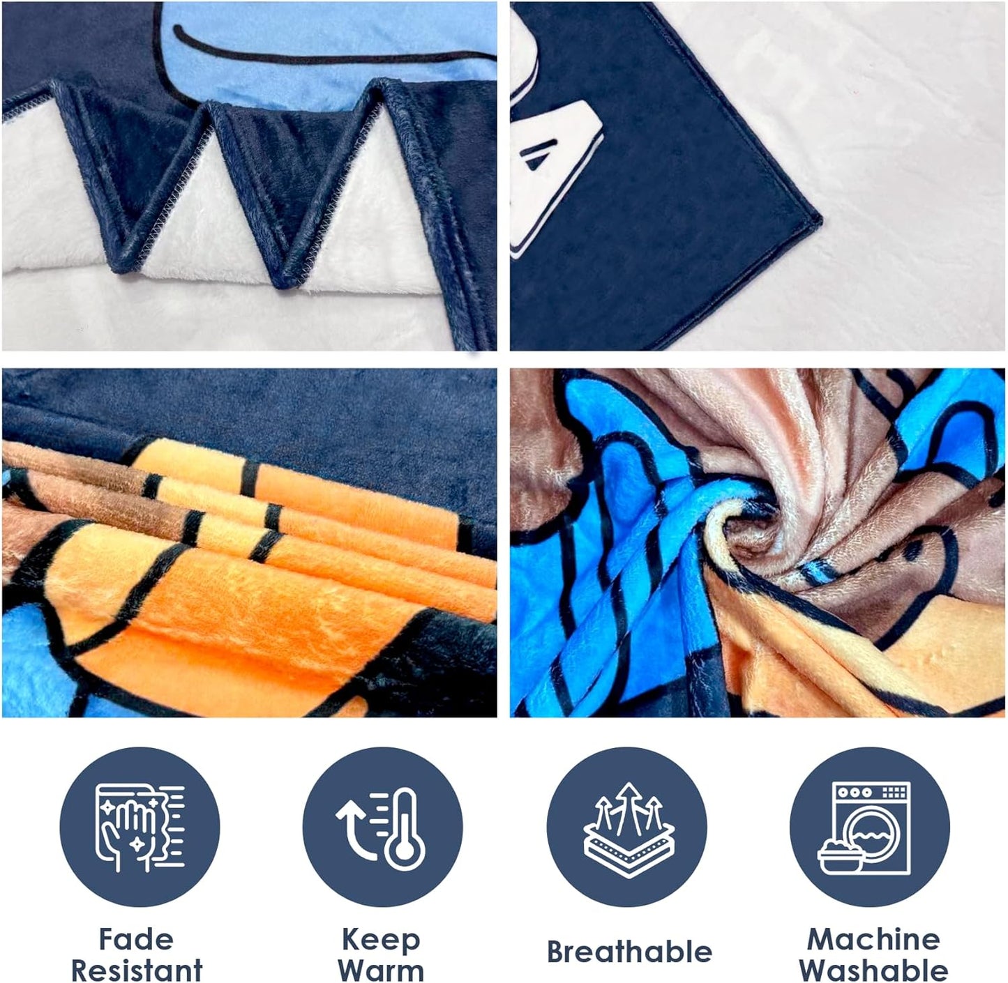 Funny Birthday Gifts for Grandpa, Grandpa is Not Sleeping Blanket, Grandpas Gifts for Father's Day from Grandkids, Soft Flannel Throw Blanket for Grandfather Napping 60"x 50"(Blue)
