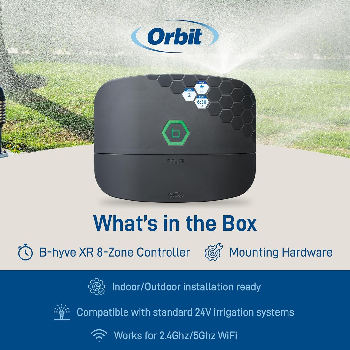 Orbit 57995 B-hyve XR 16-Zone Smart Indoor/Outdoor Sprinkler Controller