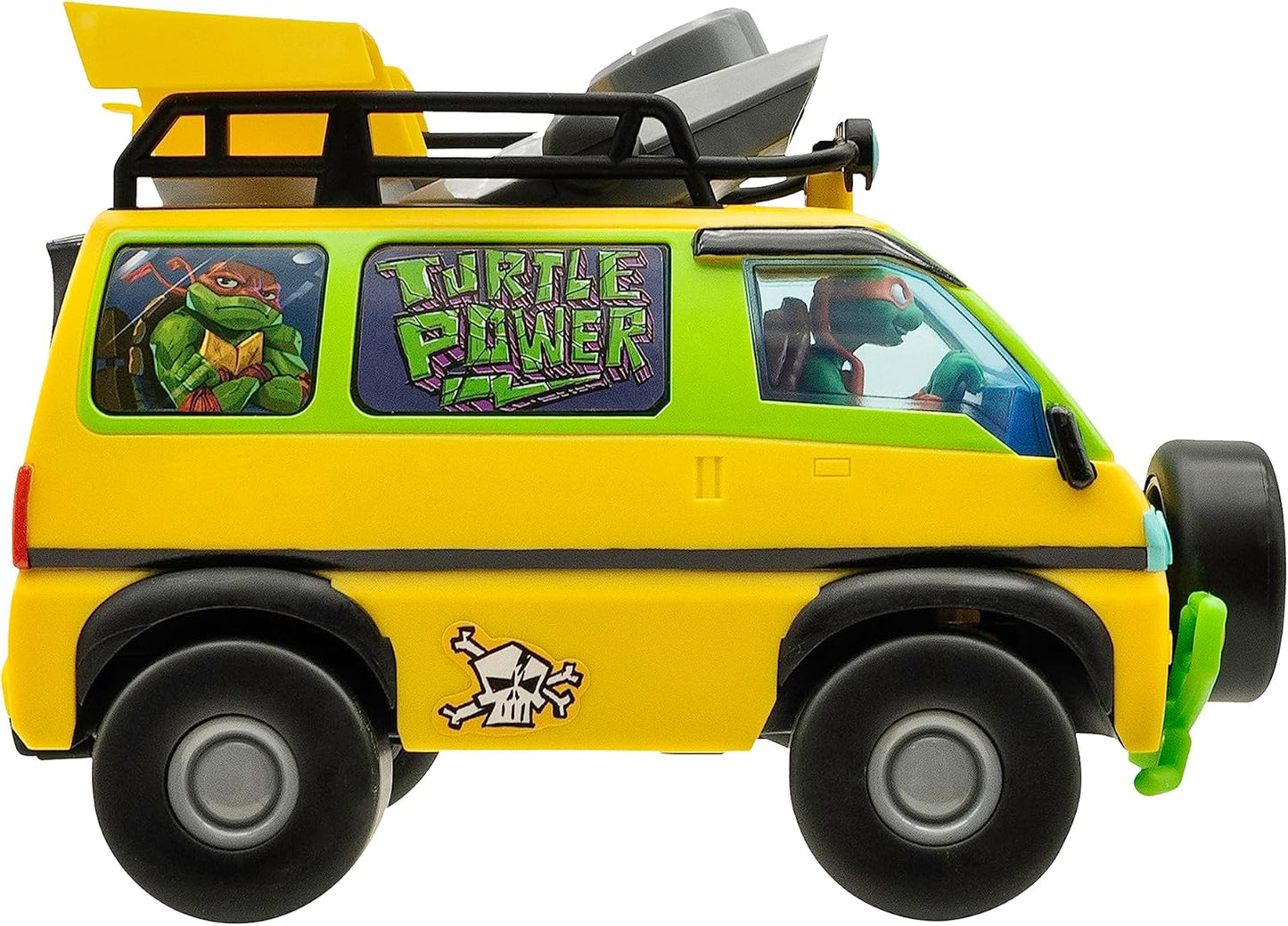 Teenage Mutant Ninja Turtles Toy, Pizza Blaster RC Vehicle with 6 Foam Pizza Launchers, TMNT Remote Control Toy for Kids, Mutant Mayhem, Ages 5+